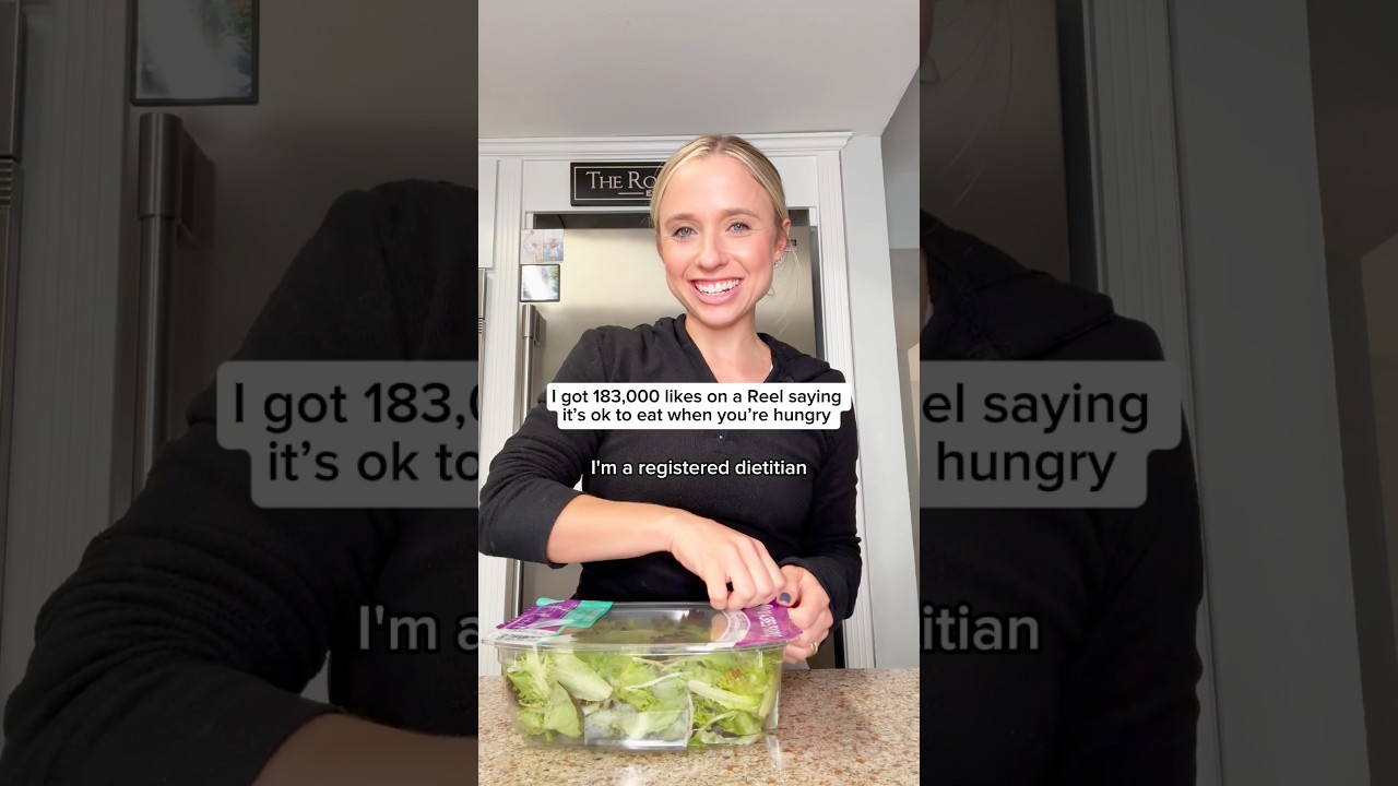 Hunger is a very normal part of being a human being.❤️ 