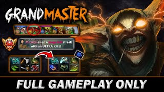 how GRANDMASTER meepo win 4v5 Game Against Miracle GOD, his item DL to Disperser -Meepo Gameplay#711