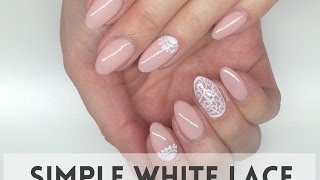 Simple White Lace Nails  |  koronkowe paznokcie  || My Wonderland screenshot 1