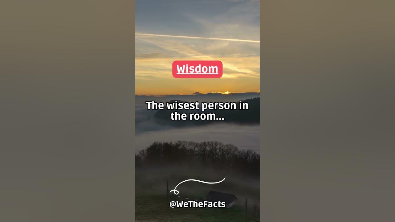 The wisest person in youtube
