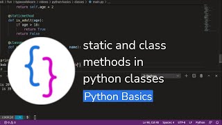 Python Basics : class and static methods in python