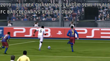 PES 2011 UEFA Champions League FC Barcelona Vs Real Madrid Gameplay 