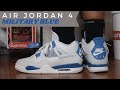 Watch before you buy check your pairs air jordan 4 military blue review  on foot