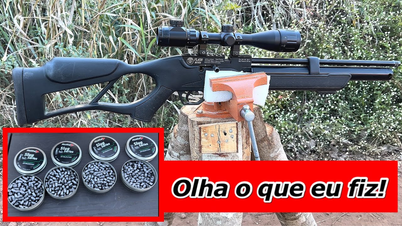 Melhor Chumbinho pra Caçar - Testei Slug Da Rifle !