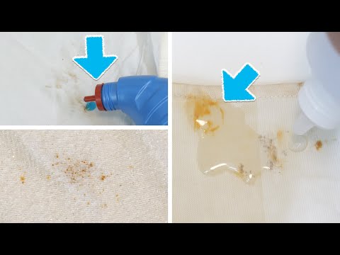 衣服、毛巾上有鐵鏽漬，如何清潔？4個方法，去除衣物上的鐵生鏽污漬！