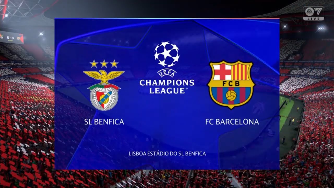 EA FC 25 PS4 | Benfica VS Barcelona - UEFA Champions League 2024/25 | Group Stage | Gameplay PS4