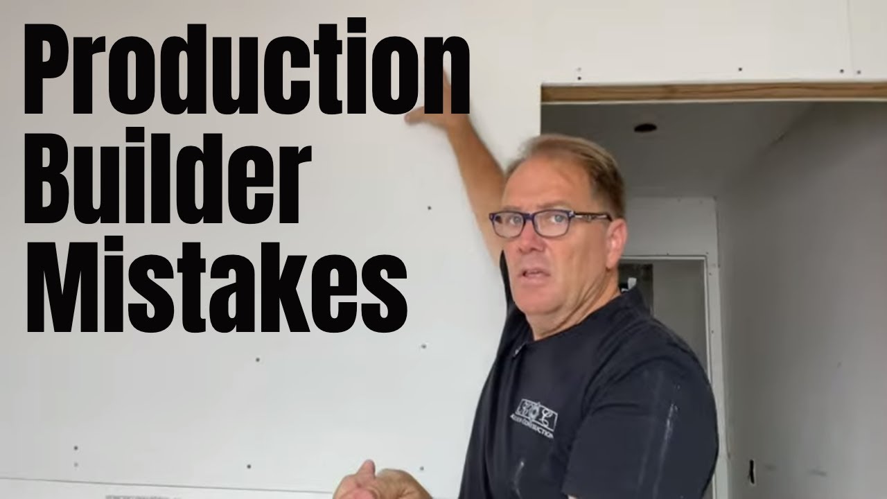 Production Built Homes Mistakes; What to look out for