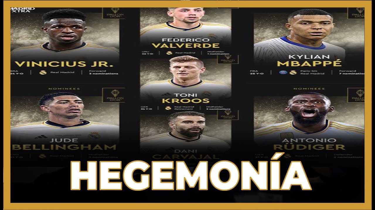 🚨 EL REAL MADRID ARRASA EN LAS NOMINACIONES AL BALÓN DE ORO - YouTube