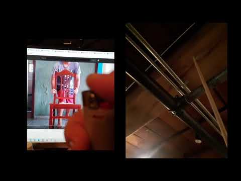 Alberto Balsalm water pipe cover over bic lighter cover over chair cover (Aphex Twin)
