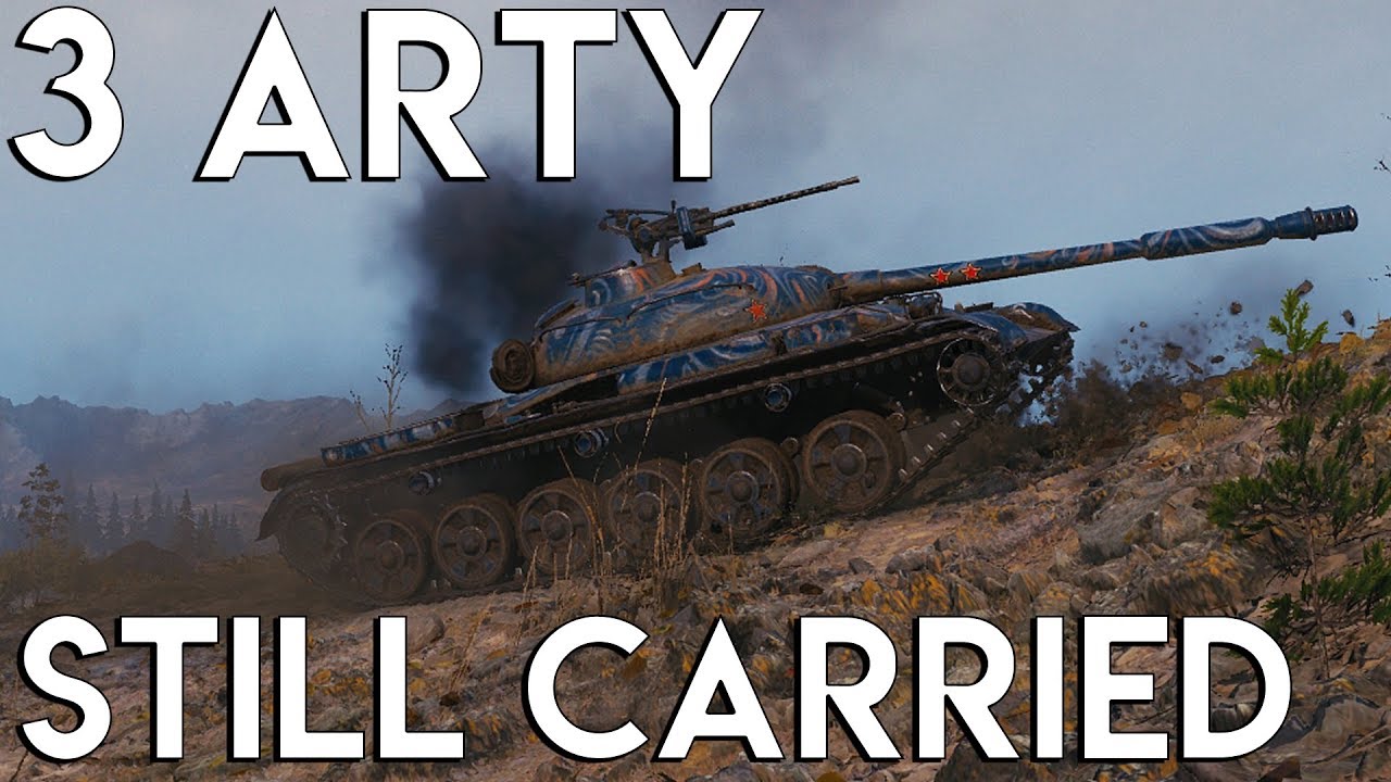 Ever Wanted to see a Carry with Triple Arty?  - World of Tanks