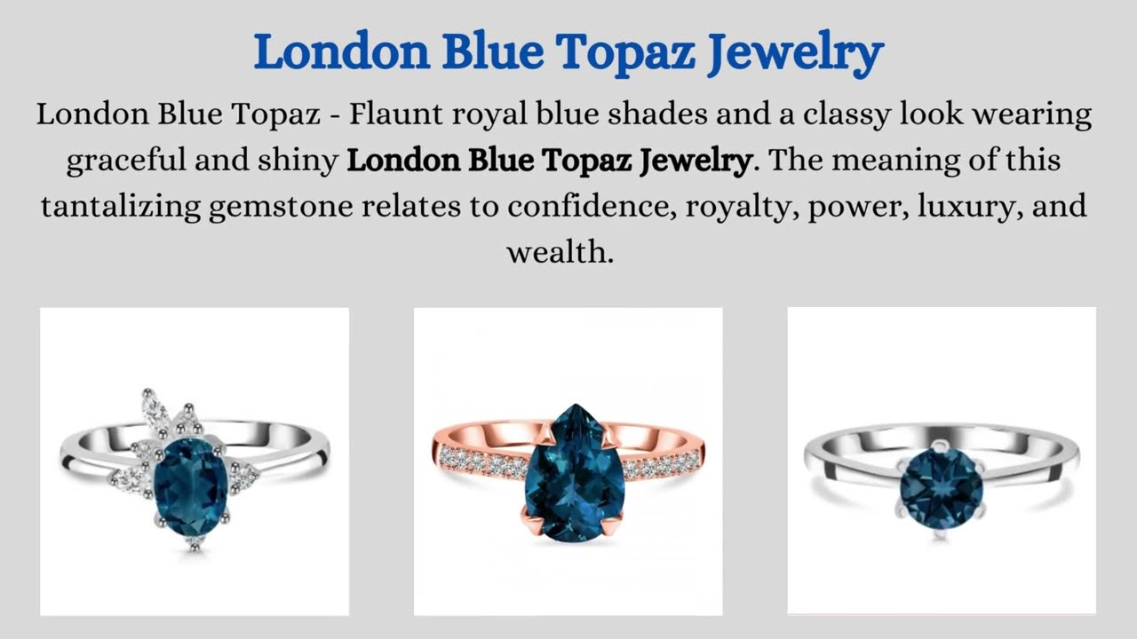 London Blue Topaz Jewelry Collection - The Best Gems | Sagacia Jewelry