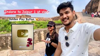Indore to Jaipur 1st vlog 😍❤️| Shubham&Ananya part:2 #vlog #dailyvlog #trending #jaipur #khatushyam
