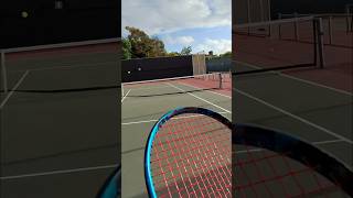 Multi camera pov down the line winner #tennis #shorts #tennishighlights #forehand #usta #utr #lob