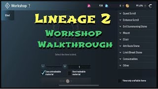 Lineage 2 - Workshop Walkthrough