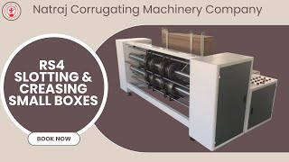 RS4 Slotting & Creasing Machine for Small Carton Boxes | High-Speed Precision | Nagpal Industries