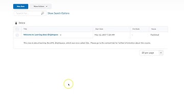 Brightspace - Creating an announcement