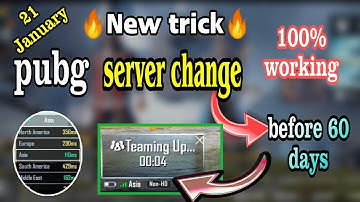 How to Change Server Before 60 Days Multi Time | How to Change Server in PUBG Mobile |