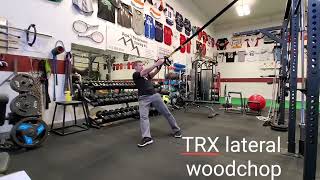 TRX lateral woodchop