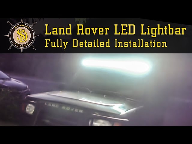 Gutter Mount LED Brackets Front Runner Land Rover Defender Load Bar Kit ...