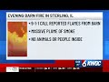 Barn destroyed in Sterling fire