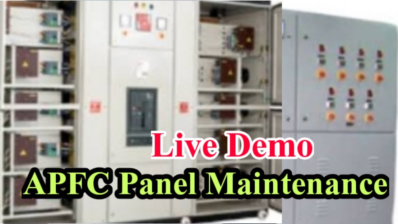 //Automatic Power Factor Correction Panel //Capacitor bank Maintenance Live Demo