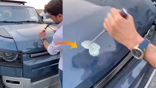 Rich Guy tests build quality of Defender 130 with Hammer | Very Strong Body | Defender 130 Vs Hammer