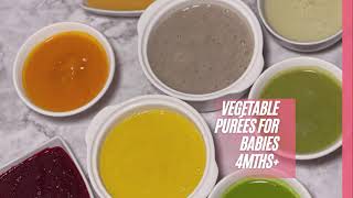 Best first foods for babies 4months+. Healthy homemade vegetable purée for babies. #baby #babyfood