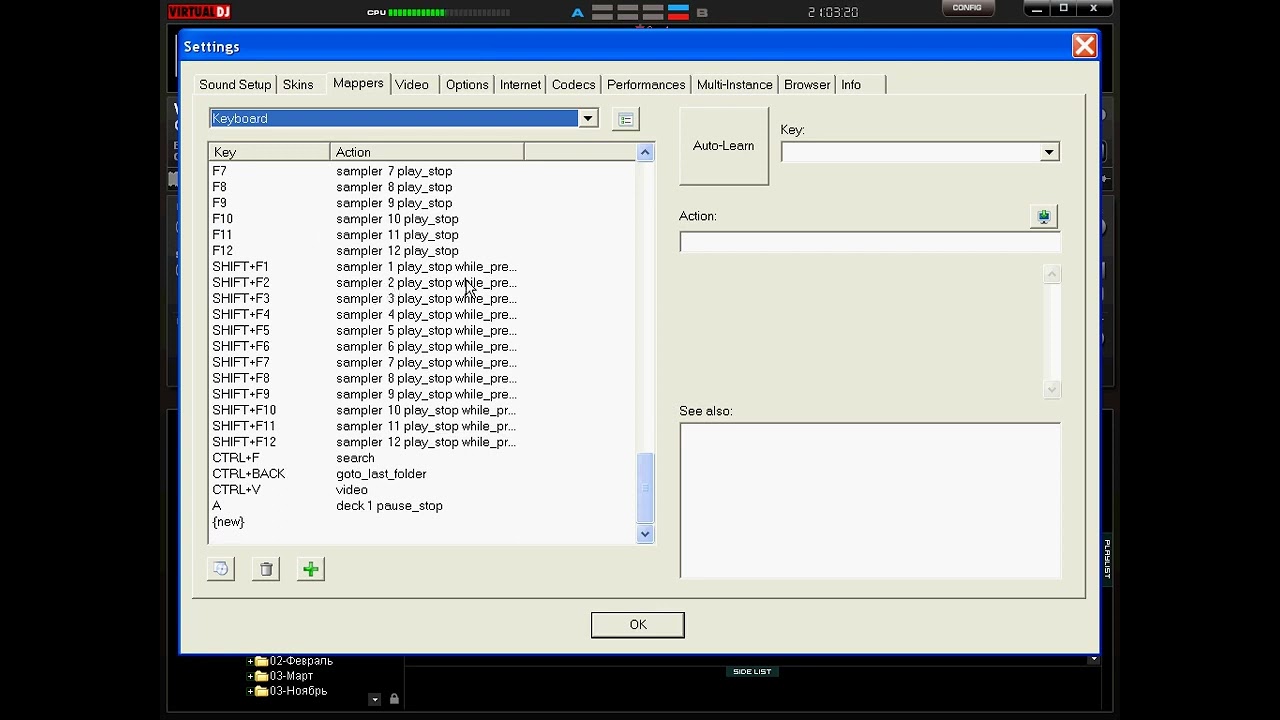 Назначение «горячих клавиш» в Virtual DJ 6 Pro 3 36