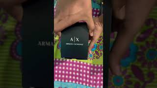 Armani exchange watch unboxing #shorts #youtubeshorts #viral #armani #rich #unboxing screenshot 5