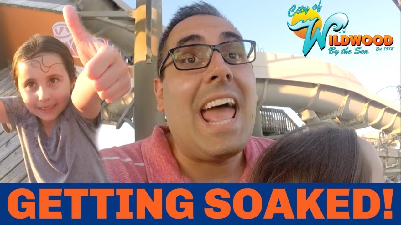 GETTING SOAKED ON A WATER RIDE!