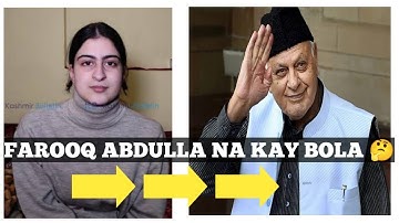 What Farooq Abdullah Said About Class 12th topper Aroosa Parvaiz