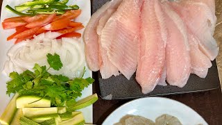 Filete de pescado empapelado con  / Cocinando A la Periqué
