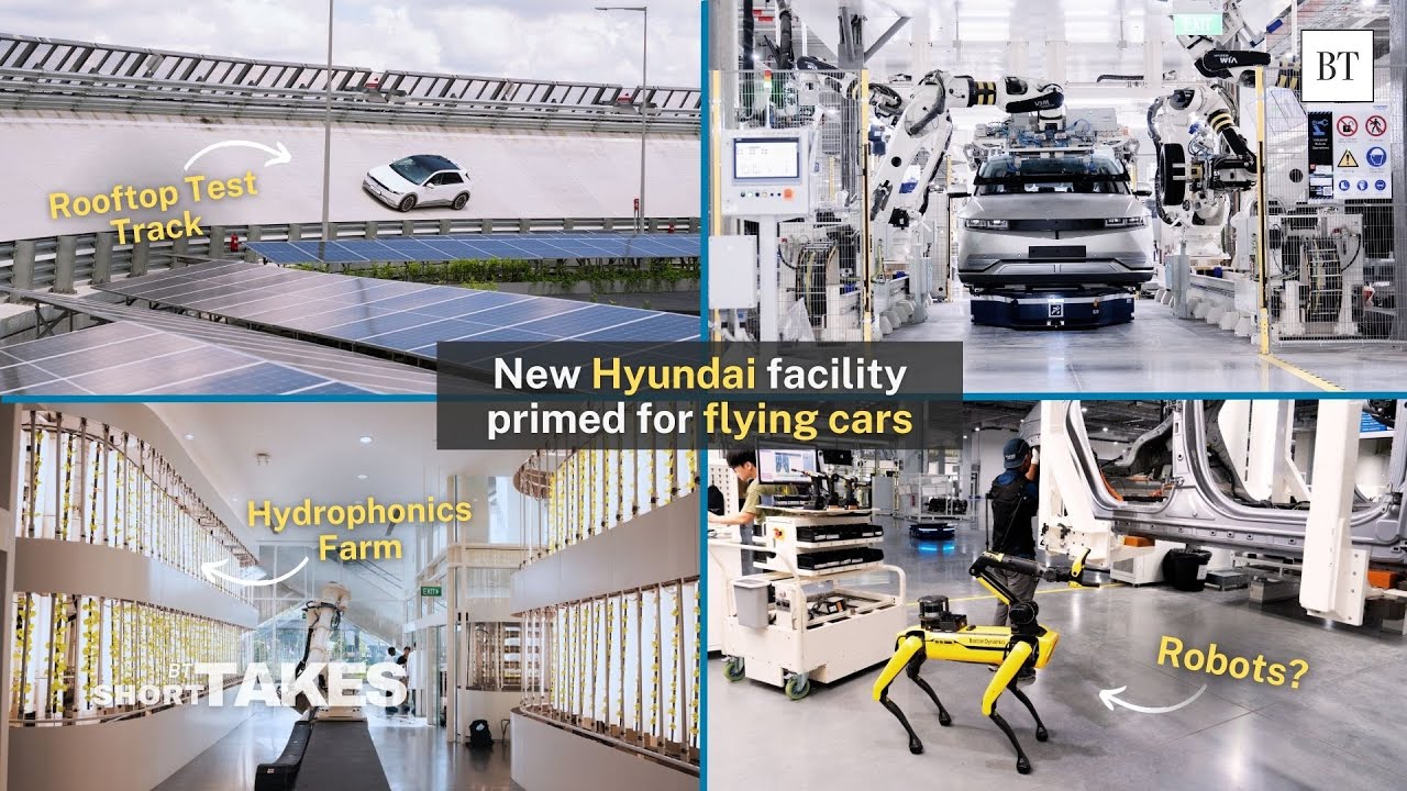 New Hyundai facility in Singapore could one day build flying cars - YouTube