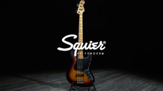 Squier by Fender Vintage Modified '77 Jazz Bass, 3-Tone Sunburst |  Gear4music demo