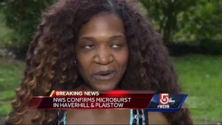 Microburst tears through parts of Massachusetts