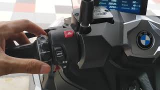 How to reset trip #2 on board C400X BMW Motorrad Connected (Same as F900R, F900XR 2020, R1250GS)