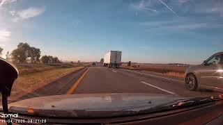 Dash cam footage of me driving my third gen Camry into rod knock on Tuesday November 4th 2025
