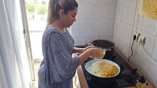 Daily Vlog: Cooking delicious and easy Iranian rice with meat