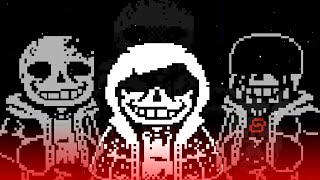 Murder Time Trio By CCJYUI Phase12 クリア (Phase1 No Heal) 【Undertale Fangame】