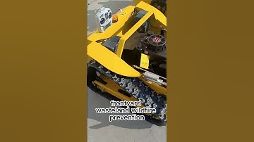 wireless radio control robotic lawn mower for hills for sale from China manufacturer factory