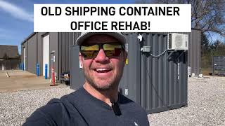 Old Shipping Container Office Rehab Continued! #shippingcontainer #tinyhome by Simple Shipping Containers  818 views 1 month ago 4 minutes, 8 seconds