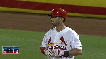 NYY@STL: Descalso grounds an RBI single to left field