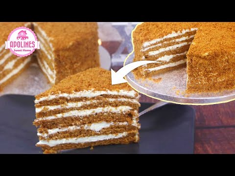 ტორტი ზღაპარი 🍰 სწრაფი და გემრიელი გაბრტყლების გარეშე - Honey Cake