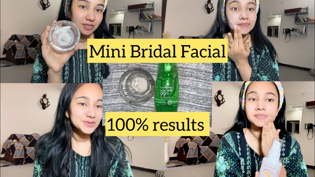 Mini Bridal Face | Instant Glow | Glass Skin in 1 Month Only 2 Step Facial Gor teenagers Bride to Be
