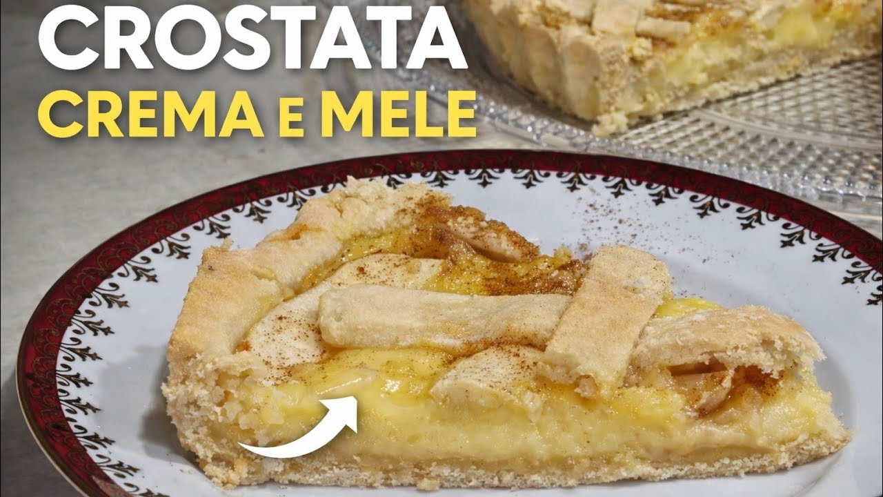 Crostata con Crema Pasticcera e Mele | Ricetta Facile e Cremosa