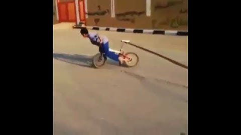 Безумный дрифт на велосипеде