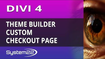 Divi 4 Theme Builder Custom Checkout Page