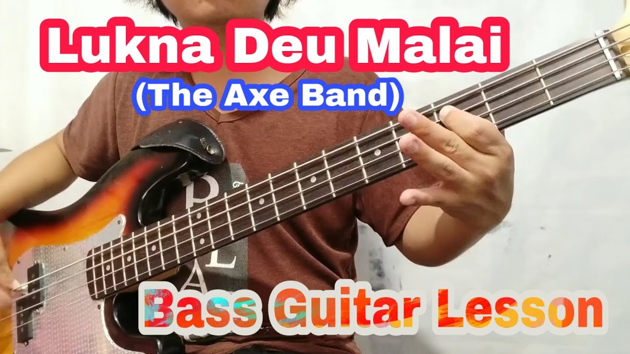 The Axe Band Lukna Deu Malai Bass Guitar Lesson Nepali Bass Guitar
