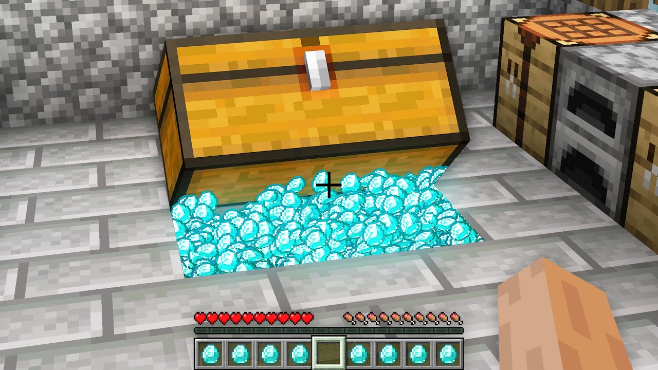 HOW NOOB FOUND DIAMOND TREASURE UNDER CHEST IN VILLAGER HOUSE!?Minecraft NOOB vs PRO! 100% TROLLING