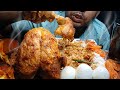 WHOLE CHICKEN CURRY WITH BASMATI RICE AND EGGS | CHILLI MUKBANG ASMR EATING SHOW